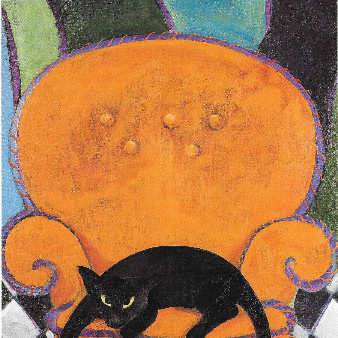 Målning, Orange Rage